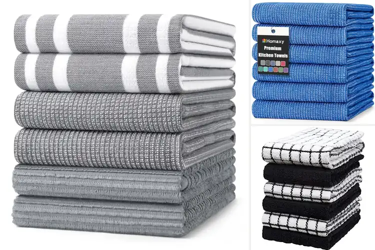 Detailed view of 6 Best 380 GSM Kitchen Towels: Soft, Strong, Absorbent