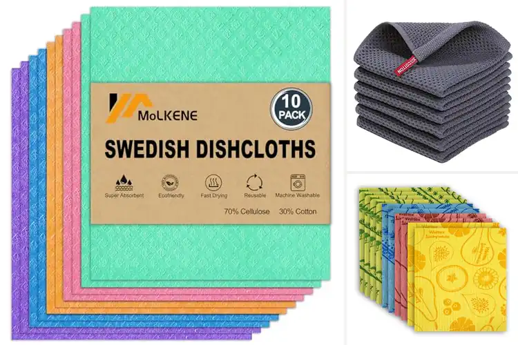 Detailed view of 10 Best Absorbent Kitchen Cloths for Effortless Cleaning