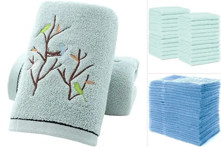 Detailed view of 10 Best Blue Hand Towels for Style & Comfort