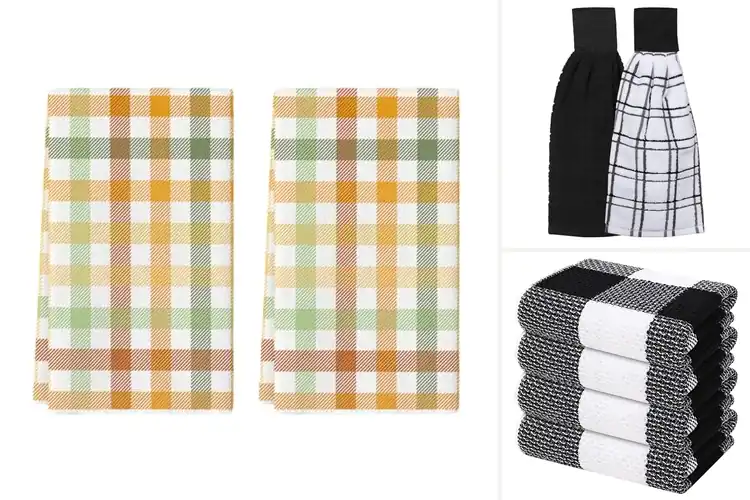 Detailed view of 10 Best Check Pattern Kitchen Towels for Style & Use