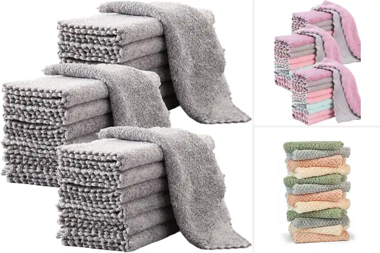 Detailed view of 10 Best Coral Fleece Dishcloths: Mess-Free Magic