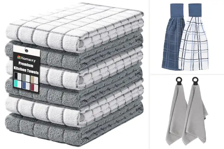 Detailed view of 10 Best Hanging Loop Dish Towels for Easy Kitchen Wins