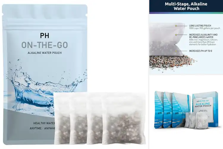 Detailed view of Best Mineral-Rich Alkaline Water Pouches