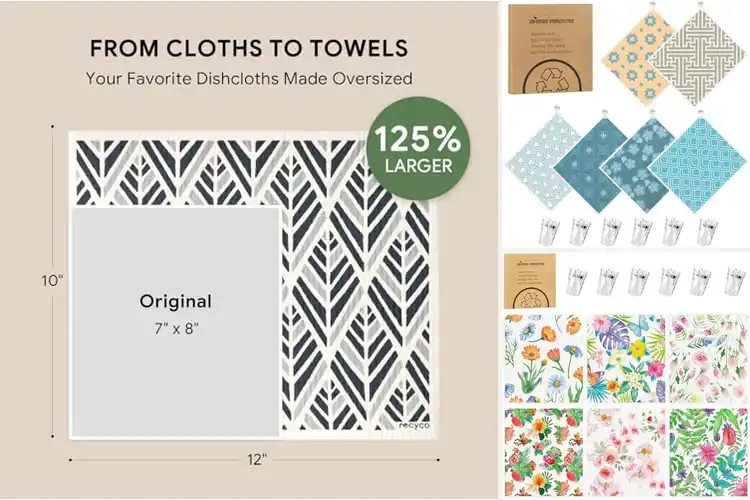 Detailed view of 10 Best Reusable Dishcloths for Easy, Eco Cleaning