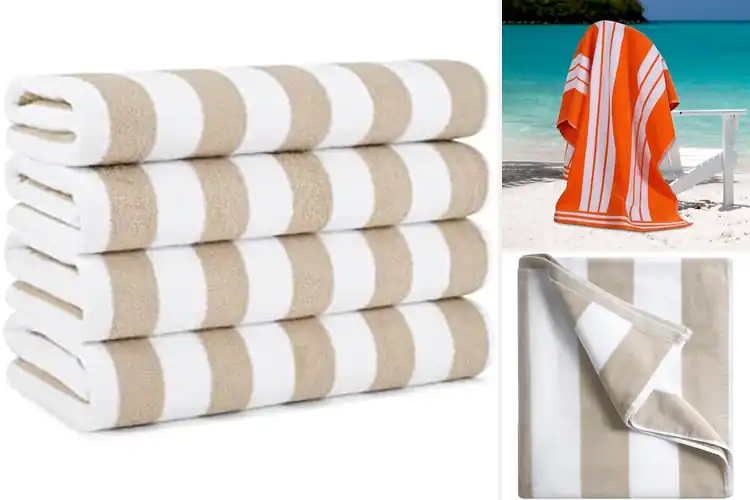 Detailed view of 10 Best Striped Towels for Softness & Everyday Comfort
