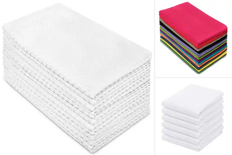Detailed view of 10 Best Waffle Weave Tea Towels: Cleaner Kitchen