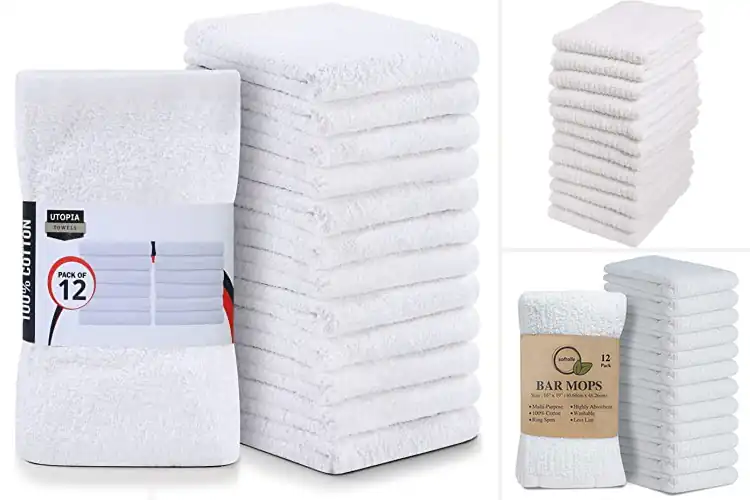 Detailed view of 10 Best White Bar Mop Towels for Effortless Kitchen Cleaning