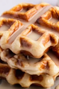 Cinnamon Roll Waffles (Easy Recipe) Photo