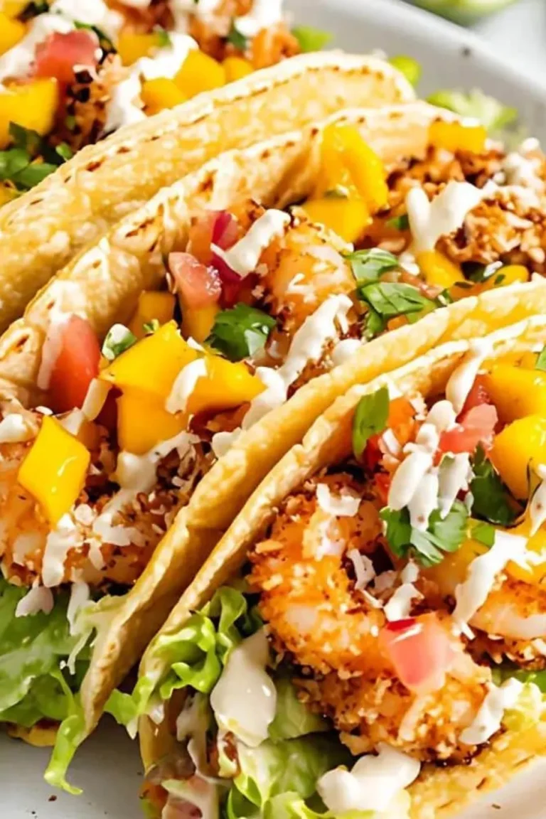 Coconut Shrimp Tacos with Mango Salsa Photo
